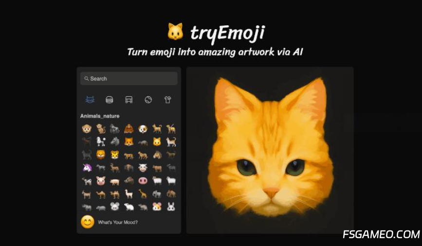 tryEmoji-AI驱动的emoji表情到图像转换工具