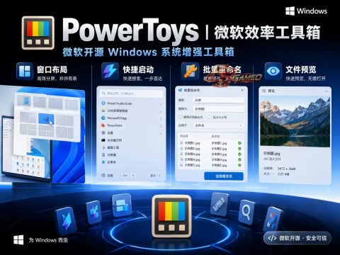PowerToys：微软效率工具箱，窗口切换、快捷启动与批量处理_v0.101.2362.0 微软开源