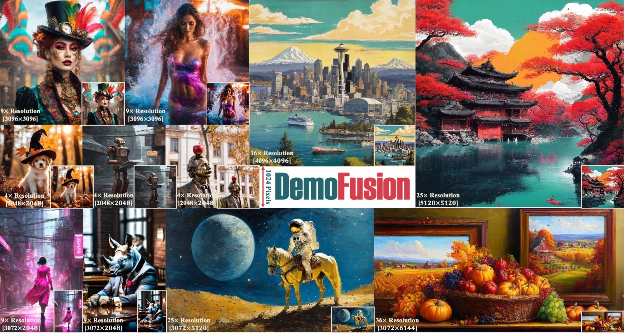 DemoFusion-超高分辨率图像生成工具