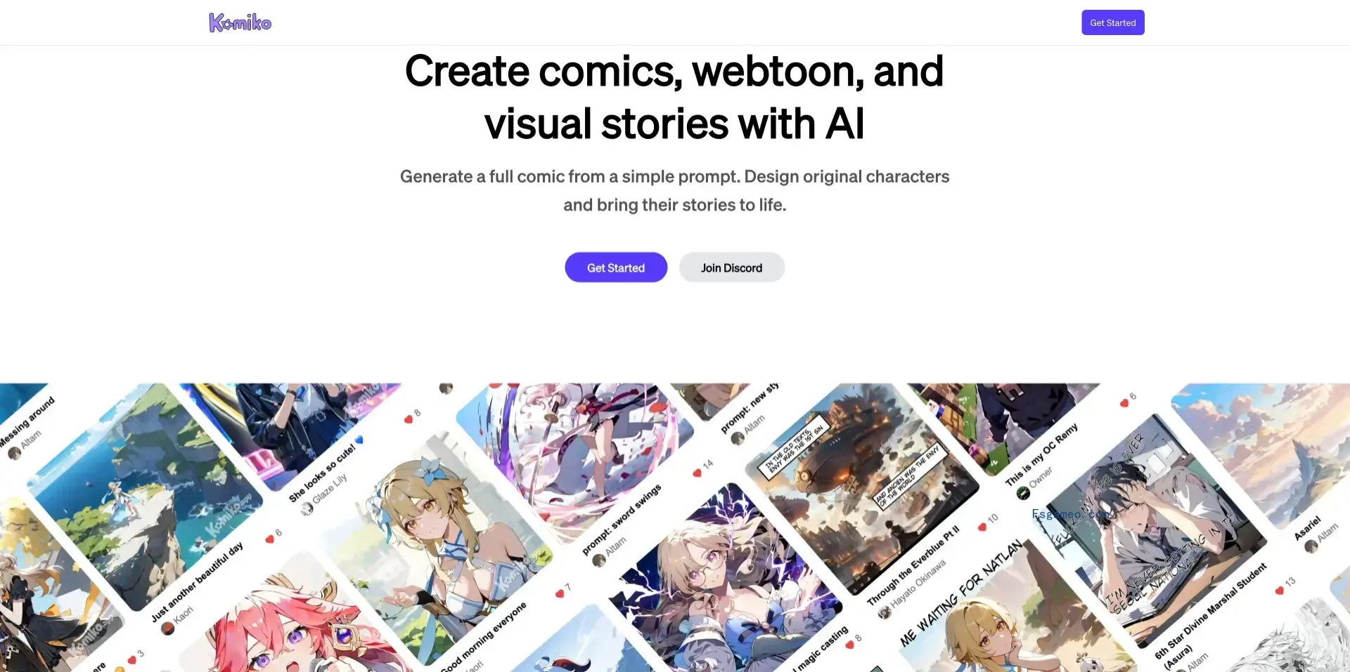 Komiko:AI驱动的漫画故事创作平台,支持简单提示生成完整漫画