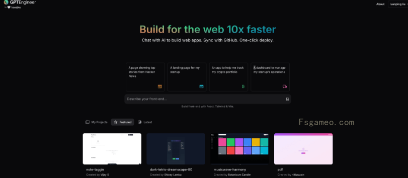 GPTEngineer：AI 驱动的Web应用开发平台