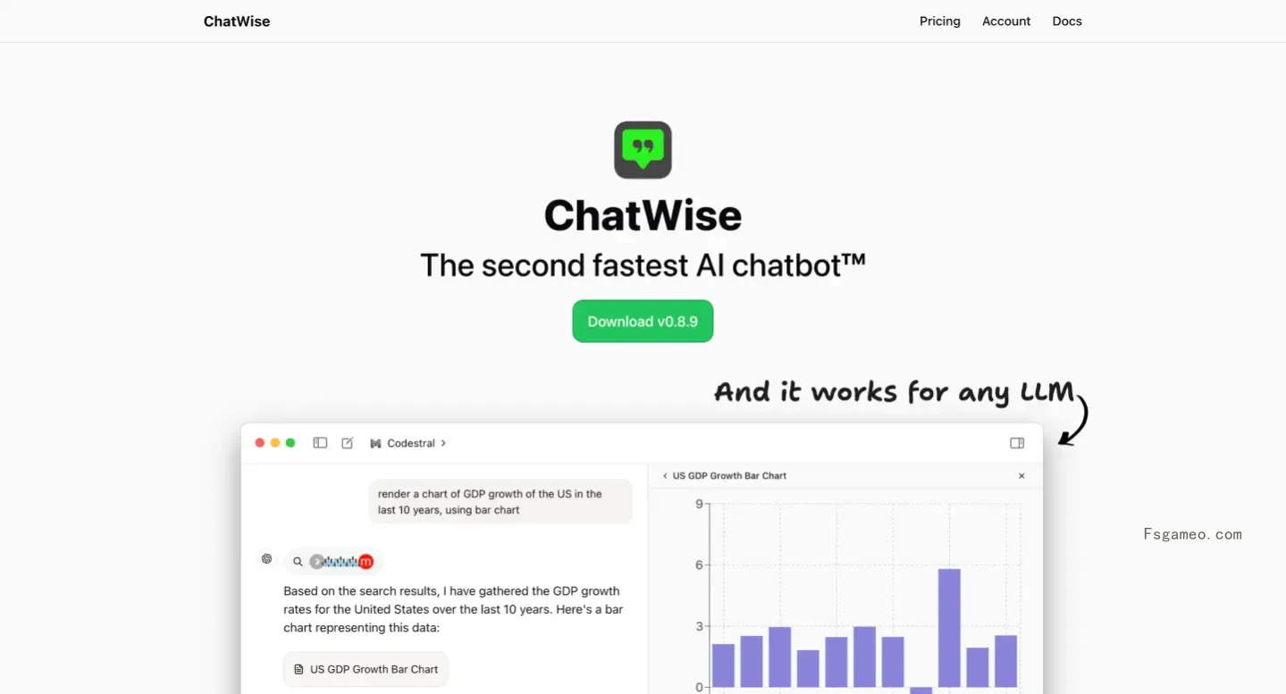ChatWise - 本地AI对话客户端,支持DeepSeek等多种大语言模型