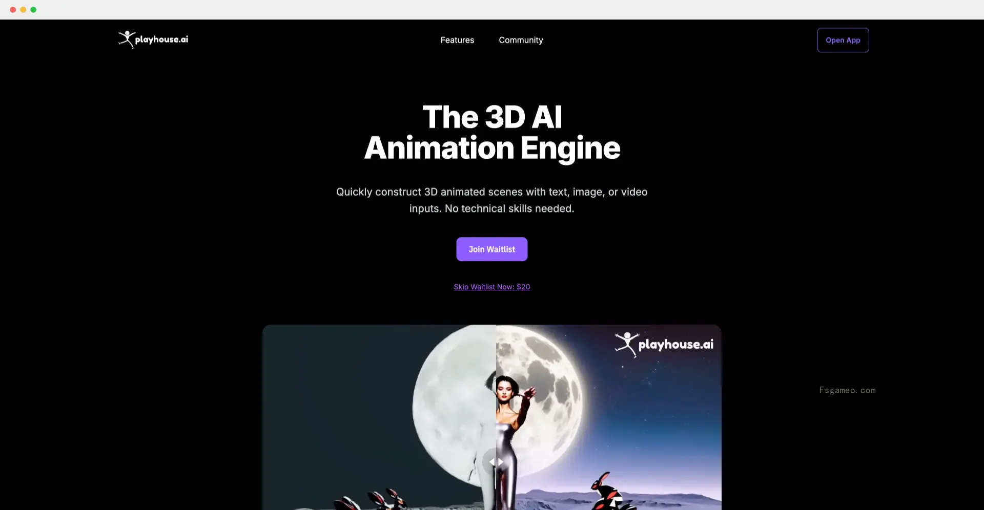 Playhouse.ai：AI 3D 动画工具，帮你轻松创建 3D 动画内容