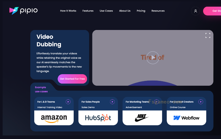 Pipio Video Dubbing-AI视频翻译和视频配音工具