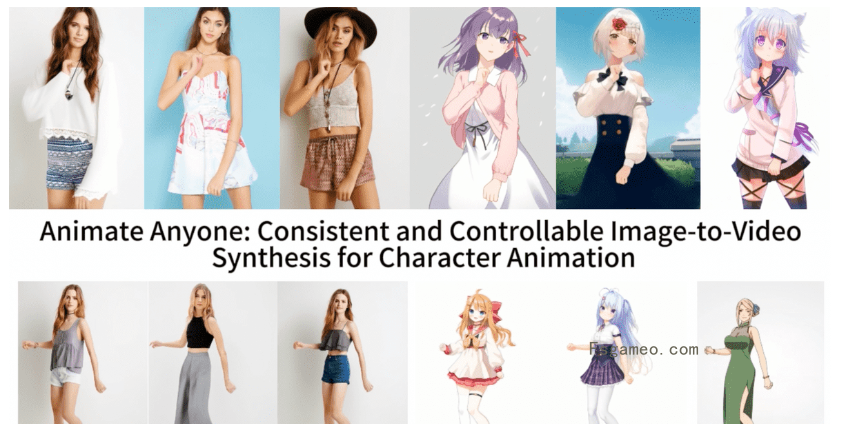 Animate Anyone: 创新的图像到视频角色动画合成-福神网-专注分享最实用的软件、工具、资讯
