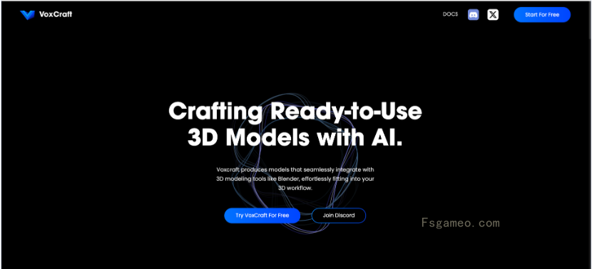 VoxCraft-生数科技推出的免费3D模型AI生成工具