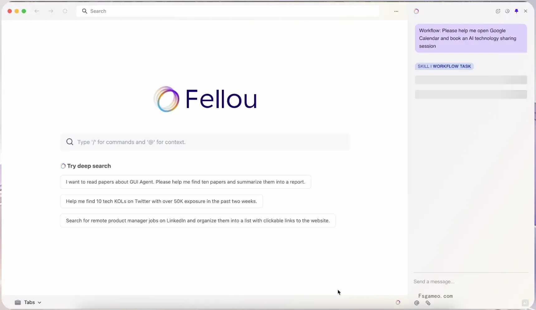 Fellou：Fellou AI推出的首个行动型浏览器