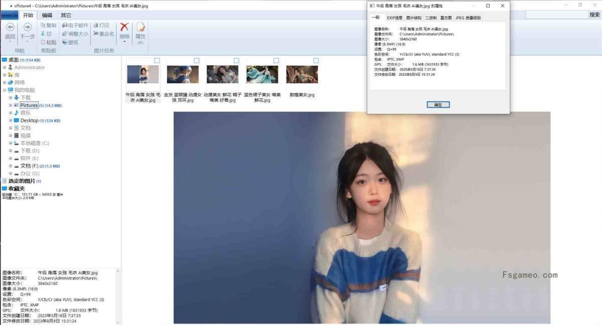 cPicture(支持RAW格式的图片管理软件) v4.7 中文绿色单文件版-福神网-专注分享最实用的软件、工具、资讯