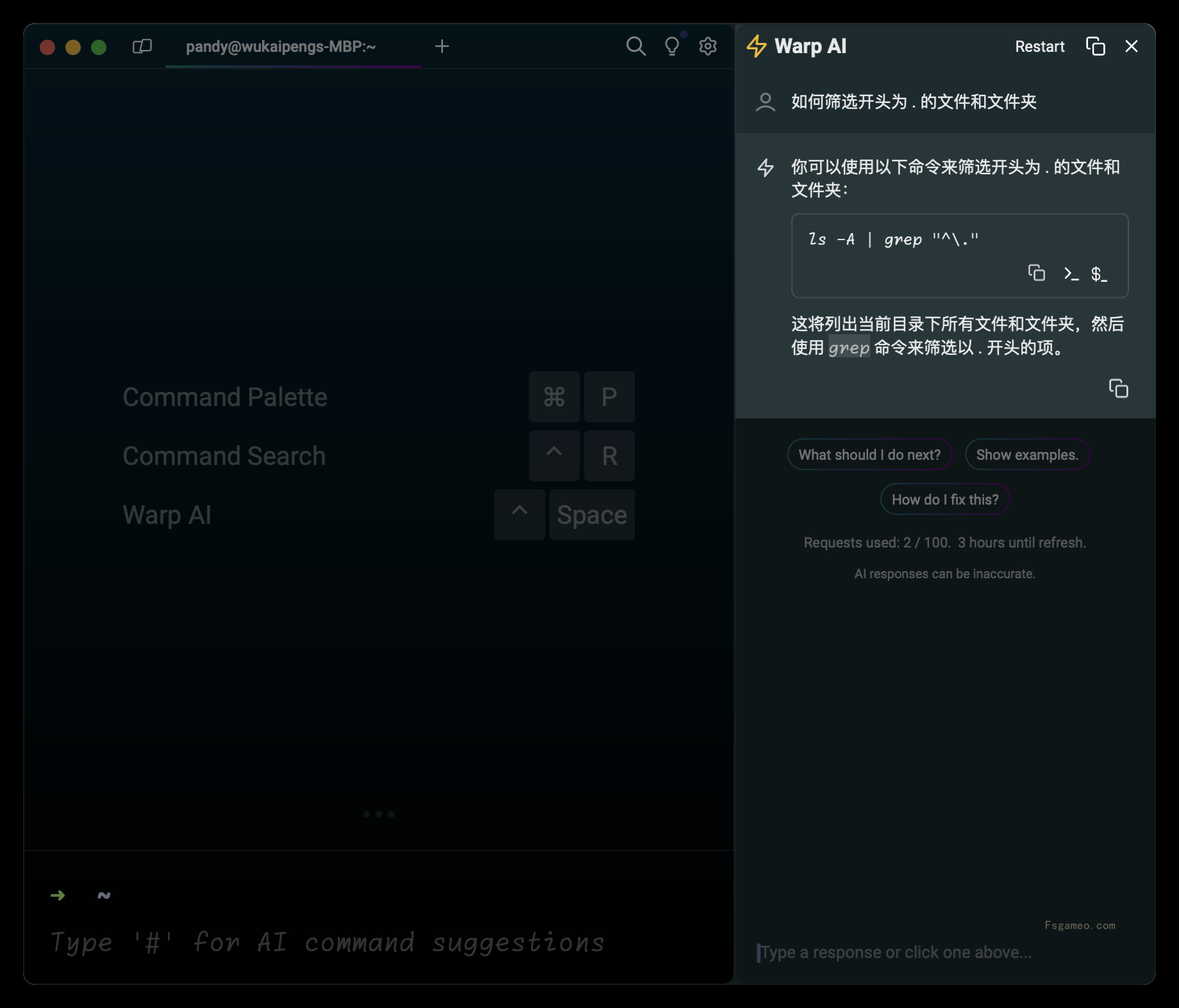 Warp：强大的Ai终端工具 v2025.07.25.08.36.02 免费版