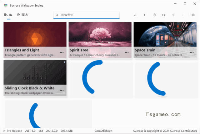 Sucrose Wallpaper Enginev25.9.19.0免费动态壁纸管理工具